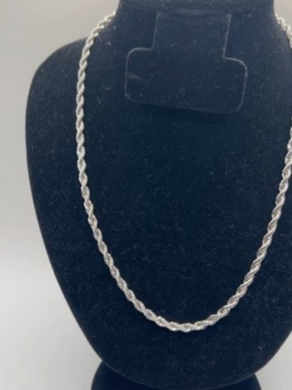 Mens Rope Chain 4mm 24 Inch Real Silver Miami Solid Plated Bold Statement New